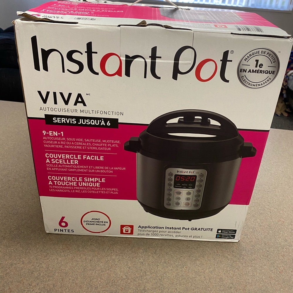 Brand new, never opened. Instant Pot- Viva-6 quart